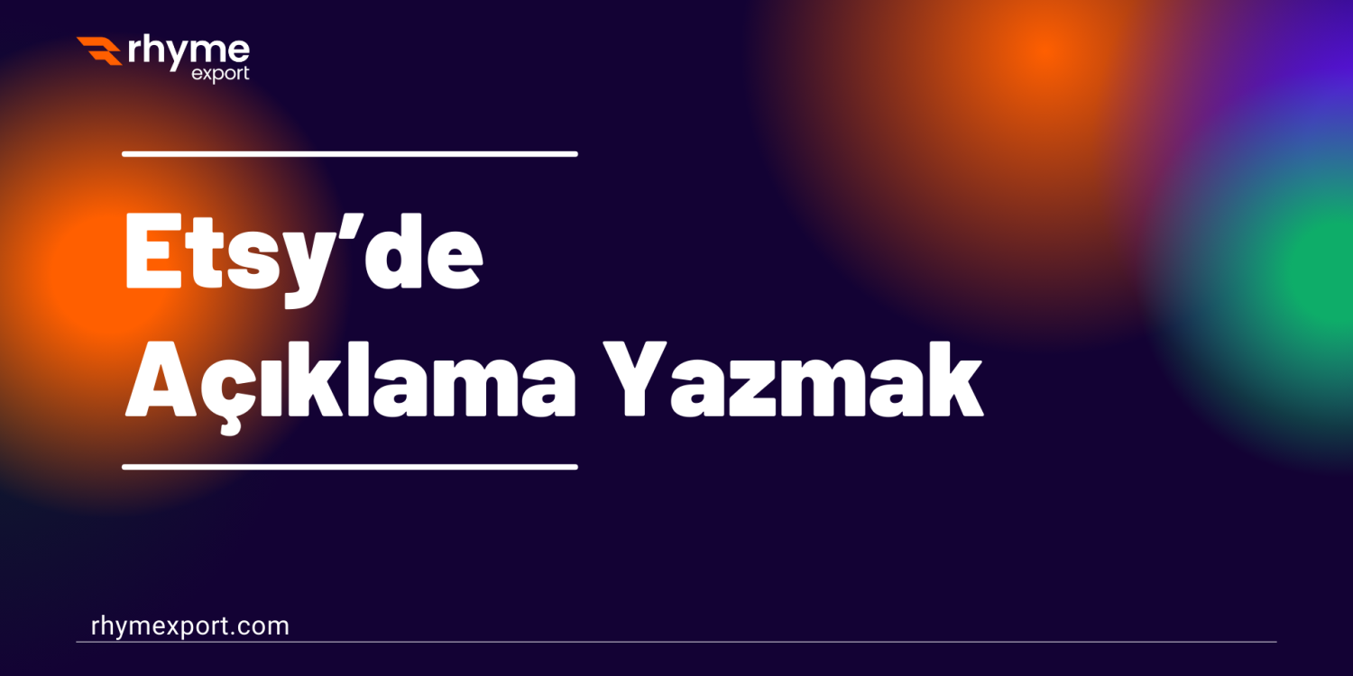 Etsy açıklama yazmak